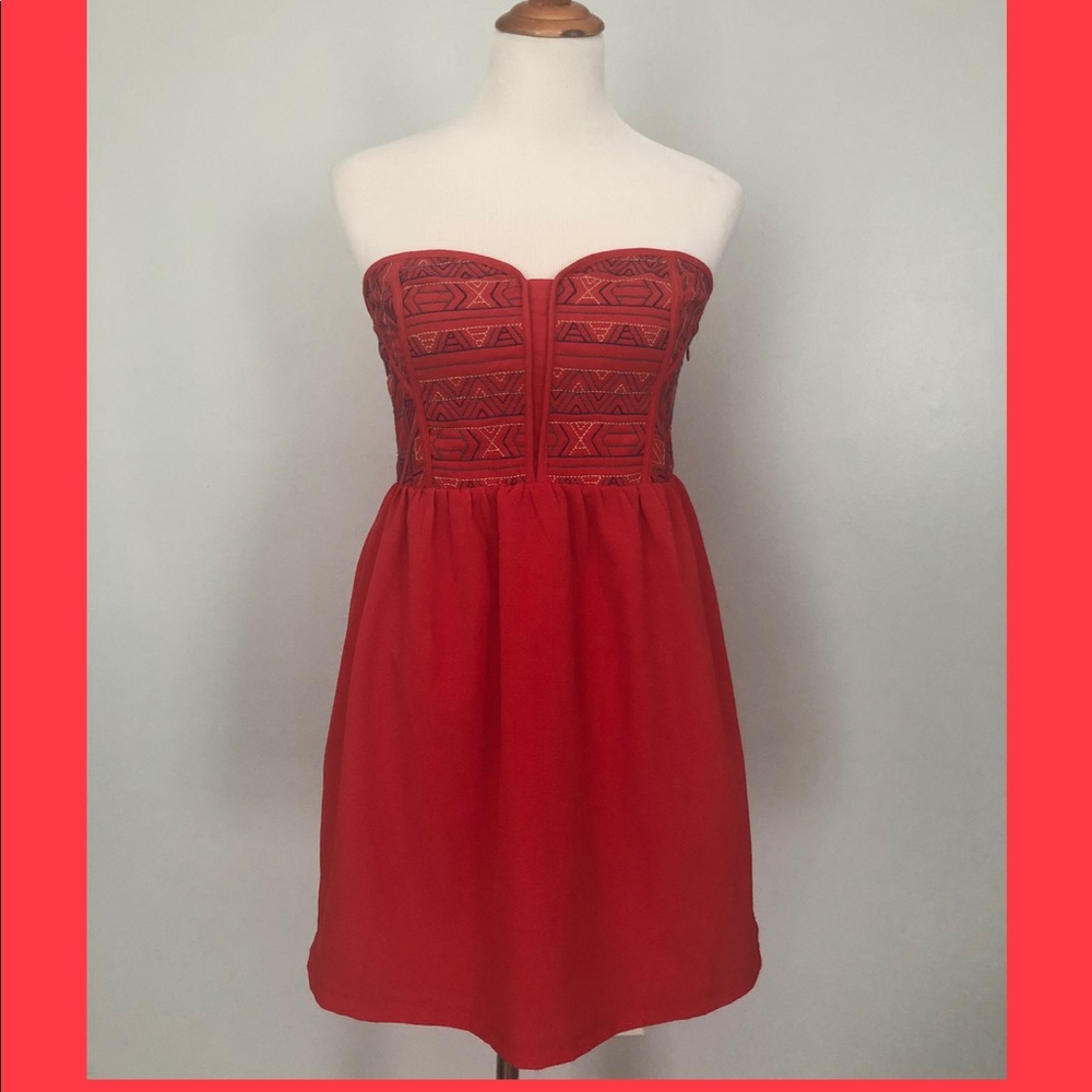 Strapless summer dress
